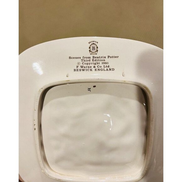 Vintage Beatrix Potter 1981 Third Edition Hand Painted Collector’s Plate - Picture 10 of 12